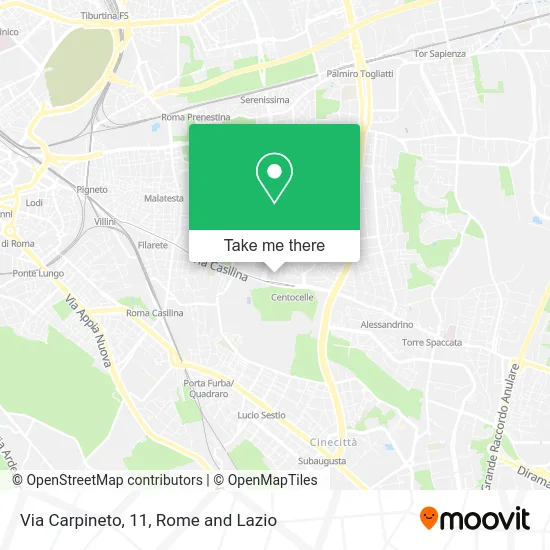 Carpineto Street, 11 map