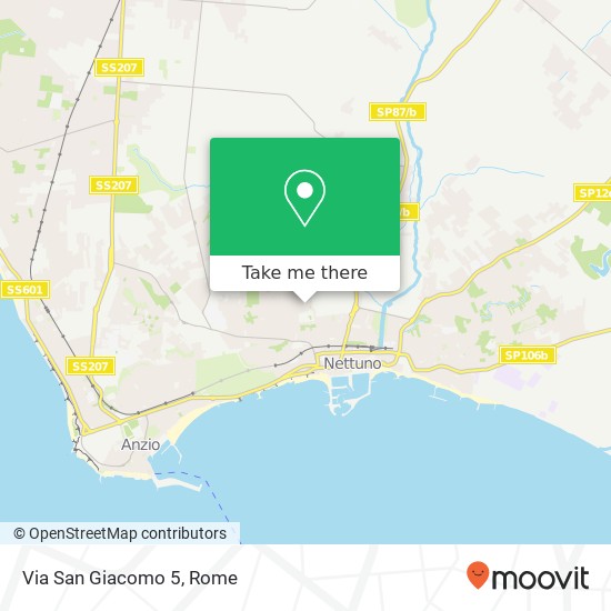 Via San Giacomo 5 map