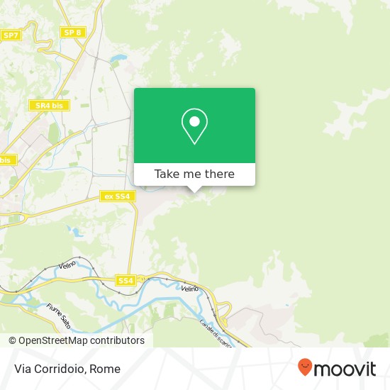 Via Corridoio map