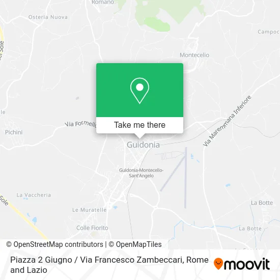 2 June Square / Francesco Zambeccari Street map