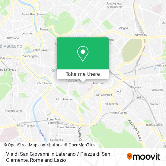 Via di San Giovanni in Laterano / Piazza di San Clemente map