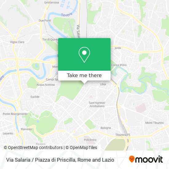 Via Salaria / Piazza di Priscilla map