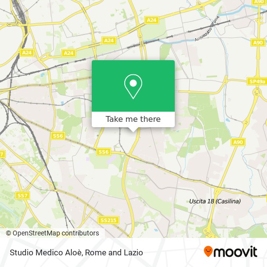 Studio Medico Aloè map