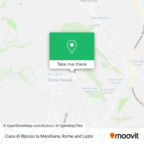 Casa di Riposo la Meridiana map