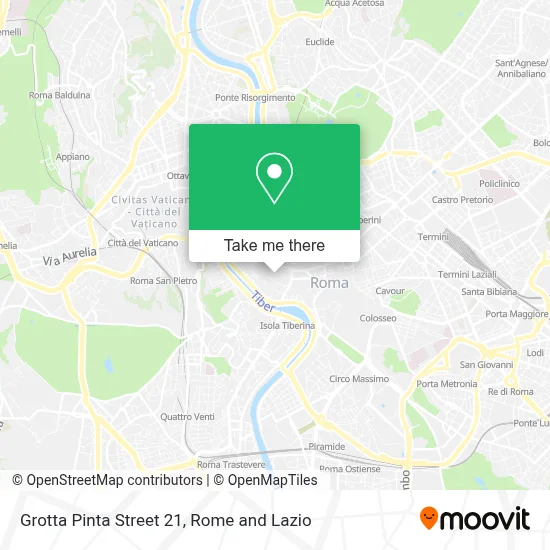 Grotta Pinta Street 21 map