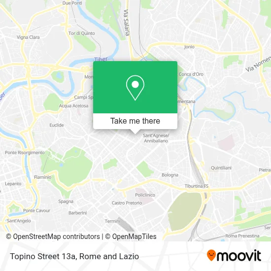 Topino Street 13a map