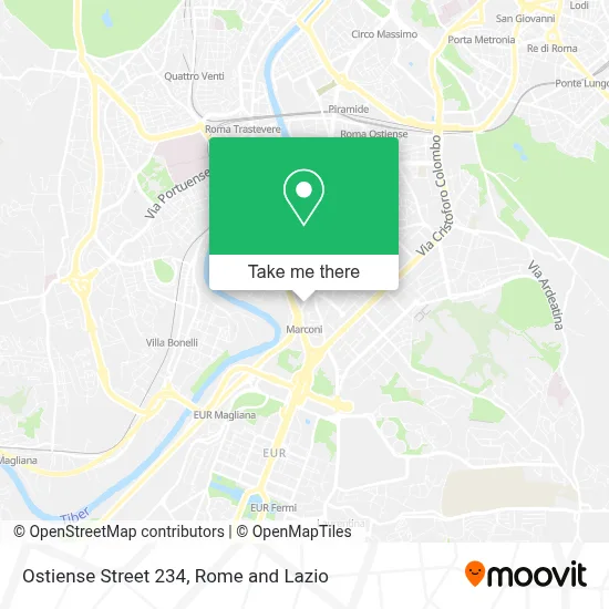 Ostiense Street 234 map