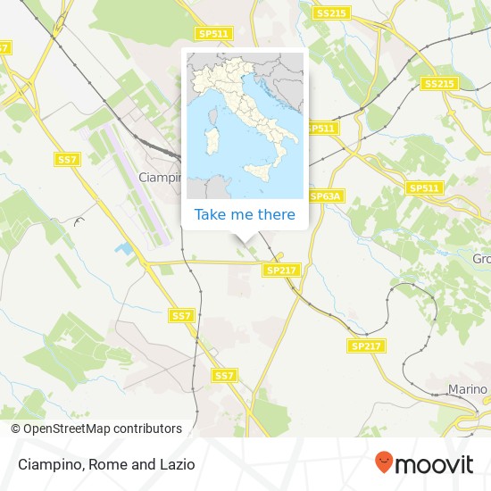 Ciampino map