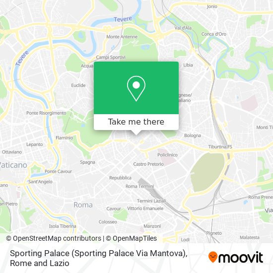 Sporting Palace (Sporting Palace Via Mantova) map
