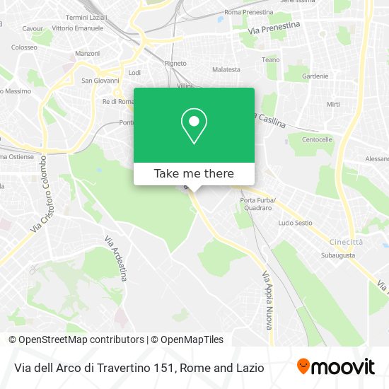 Via dell Arco di Travertino  151 map