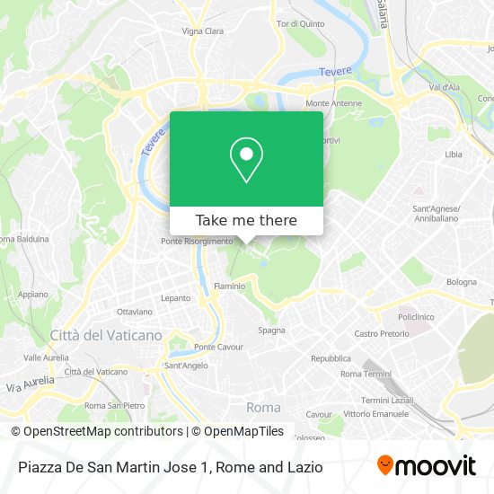 Piazza De San Martin Jose   1 map