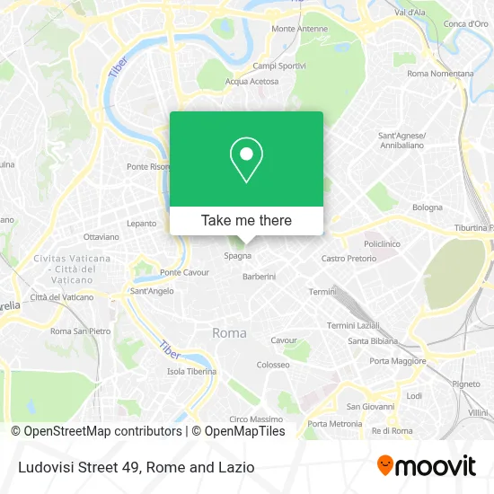 Ludovisi Street 49 map