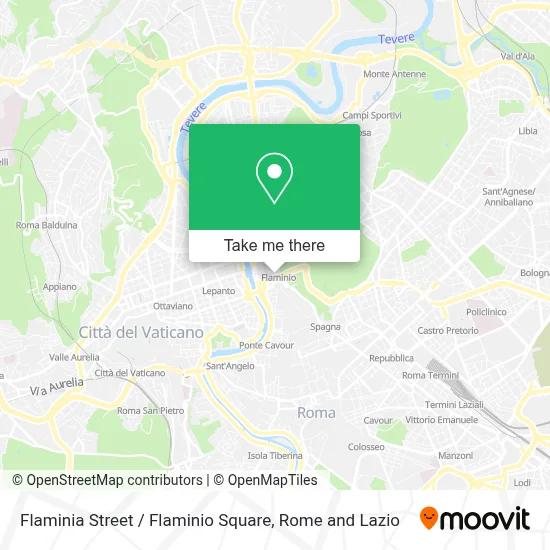 Flaminia Street / Flaminio Square map