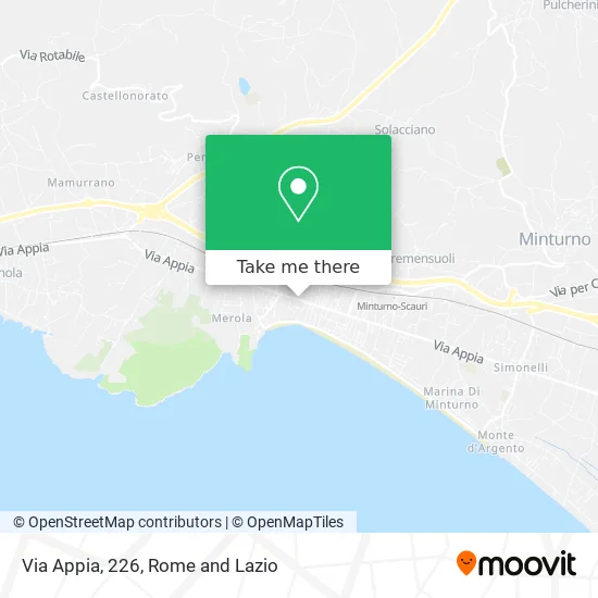 Appia Street, 226 map