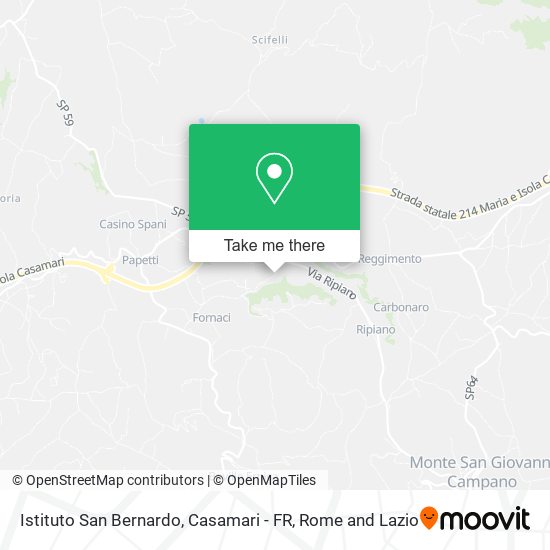 Istituto San Bernardo, Casamari - FR map