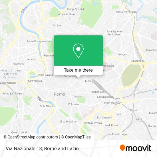 Via Nazionale 13 map