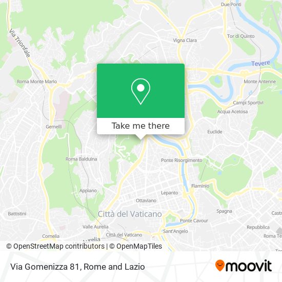 Via Gomenizza  81 map