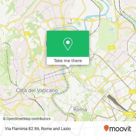 Via Flaminia  82 86 map