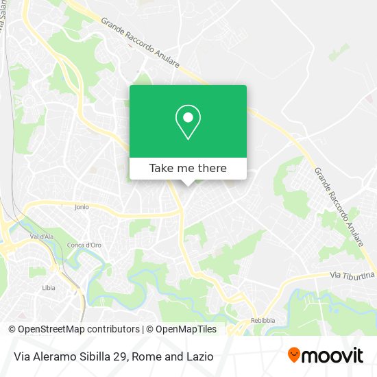 Via Aleramo Sibilla  29 map