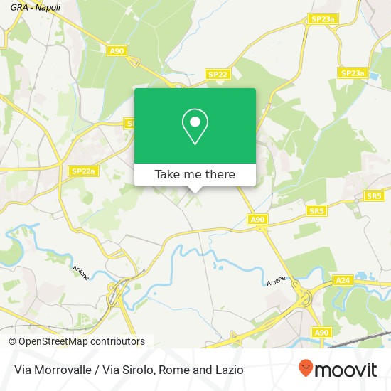 Via Morrovalle / Via Sirolo map