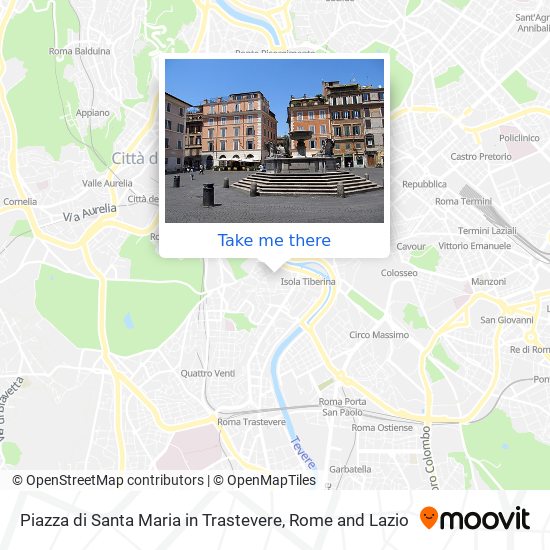 Piazza di Santa Maria in Trastevere map