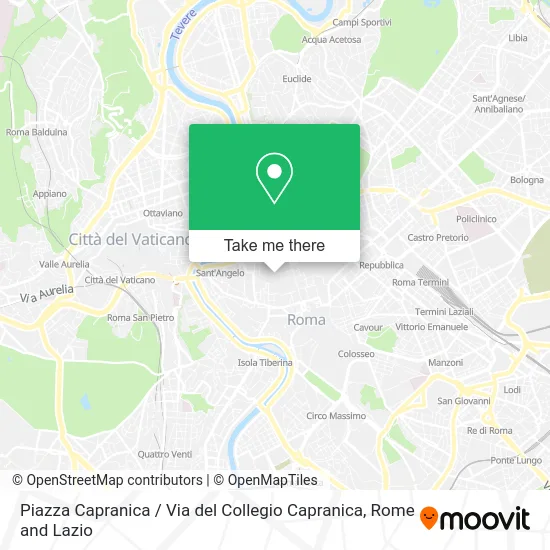 Piazza Capranica / Via del Collegio Capranica map