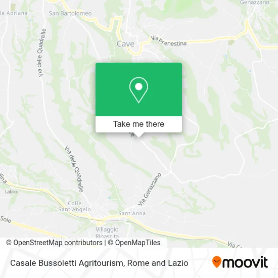 Casale Bussoletti Agritourism map
