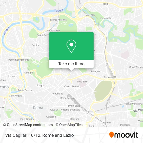 Cagliari Street 10/12 map