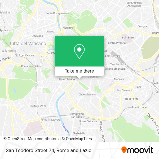 San Teodoro Street 74 map