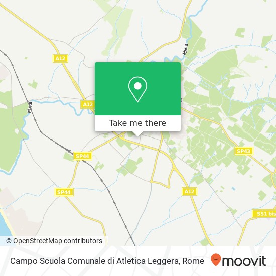 Campo Scuola Comunale di Atletica Leggera map