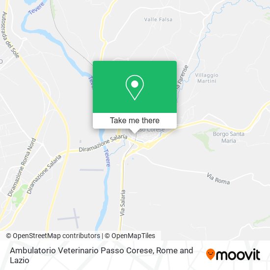 Ambulatorio Veterinario Passo Corese map