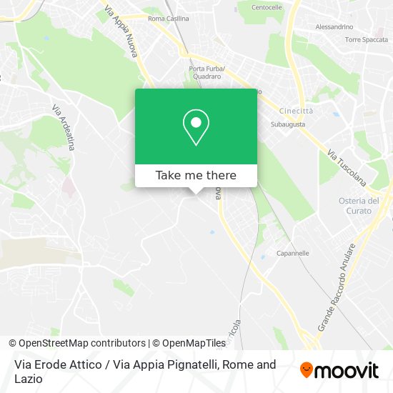 Via Erode Attico / Via Appia Pignatelli map