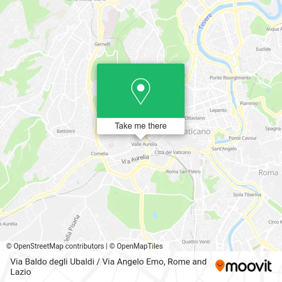 Baldo degli Ubaldi Street / Angelo Emo Street map