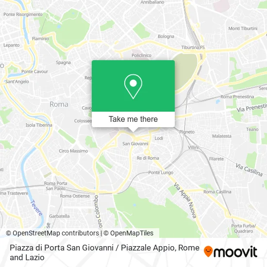 Porta San Giovanni Square / Appio Square map