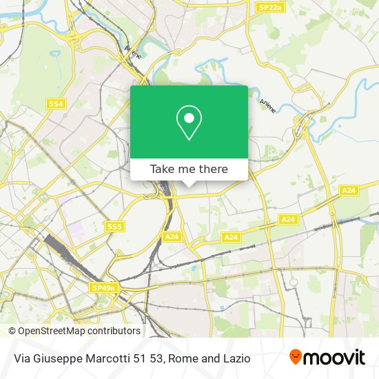 Via Giuseppe Marcotti 51 53 map