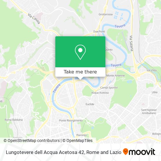 Lungotevere dell Acqua Acetosa  42 map