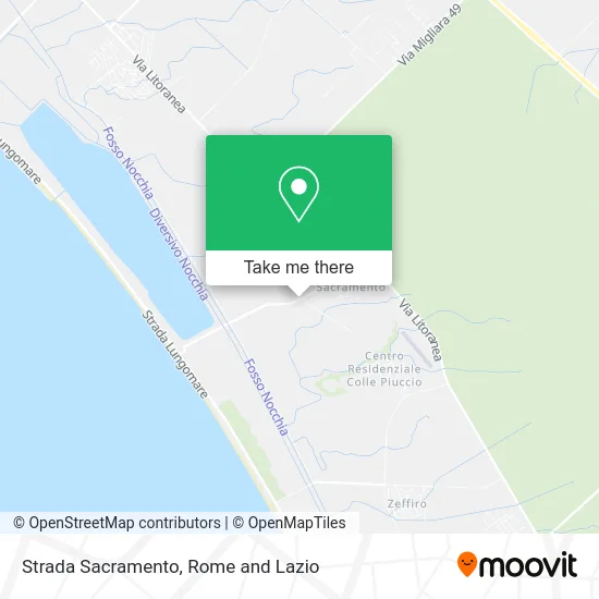 Strada Sacramento map