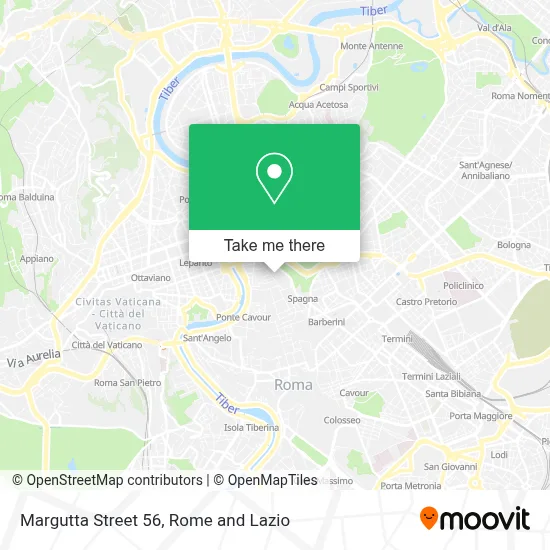 Margutta Street 56 map