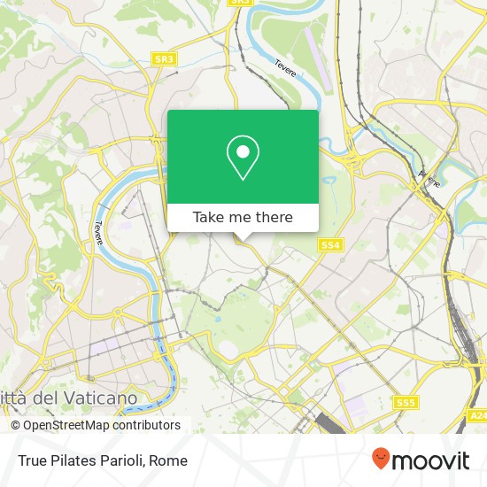 True Pilates Parioli map