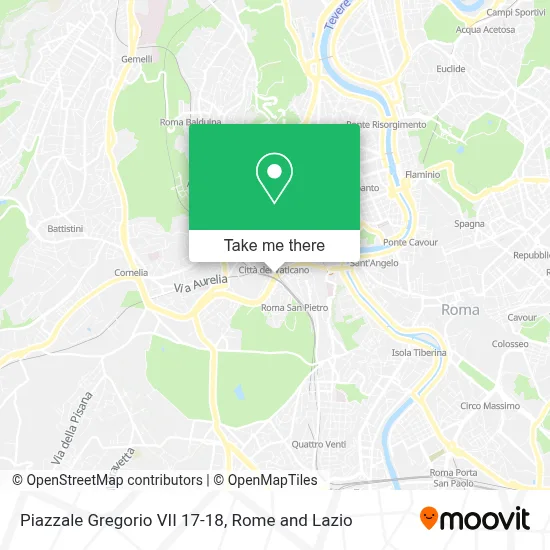 Piazzale Gregorio VII 17-18 map