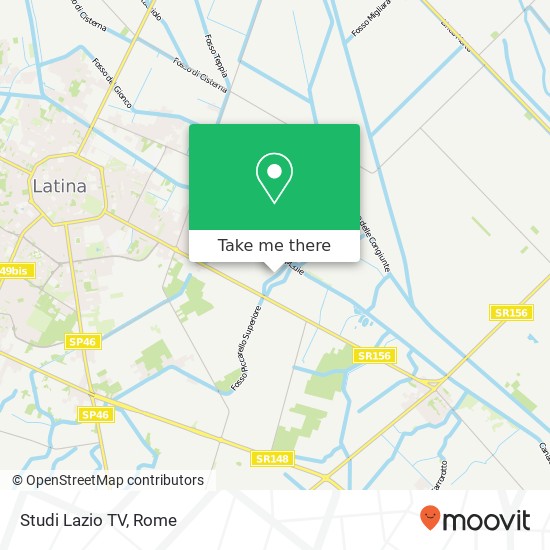 Studi Lazio TV map