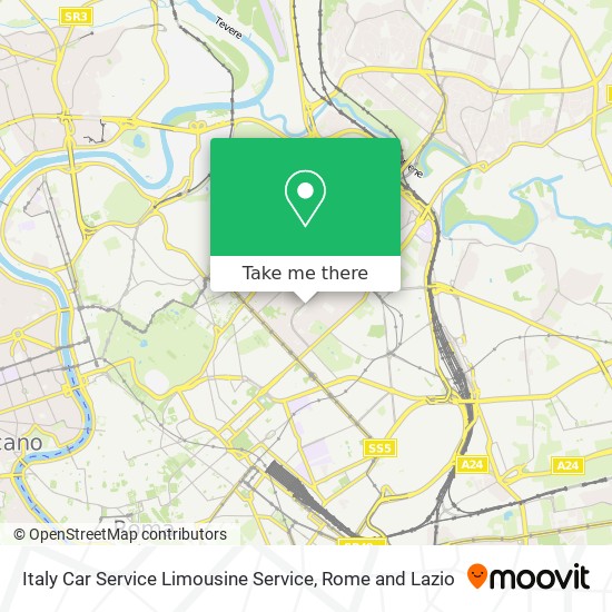 Italy Car Service Limousine Service map