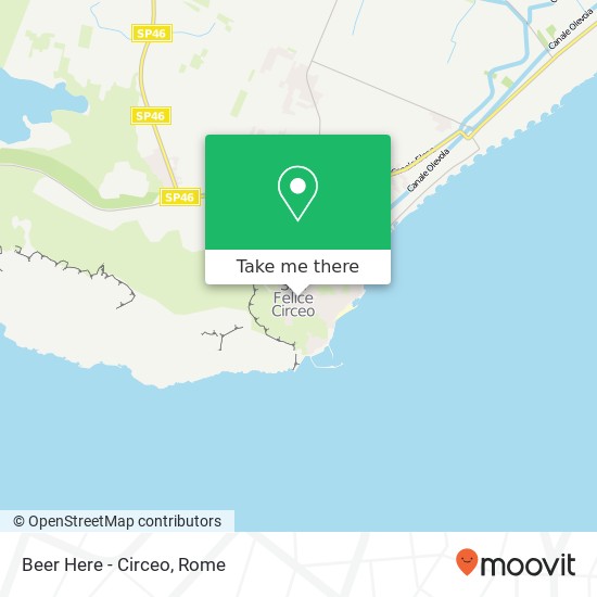 Beer Here - Circeo map