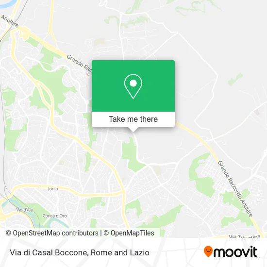 Casal Boccone Street map