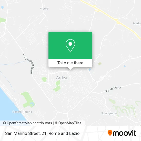 San Marino Street, 21 map