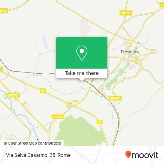 Via Selva Casarino, 25 map