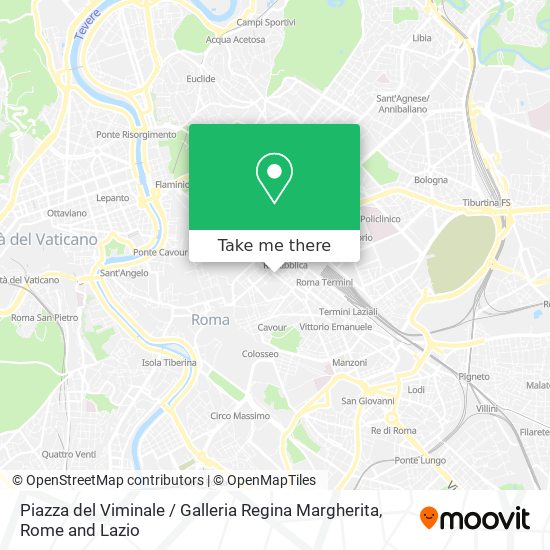 Piazza del Viminale / Galleria Regina Margherita map