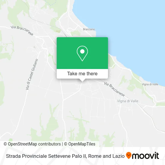 Settevene Palo II Provincial Road map