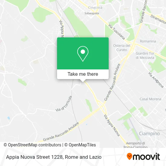 Appia Nuova Street 1228 map