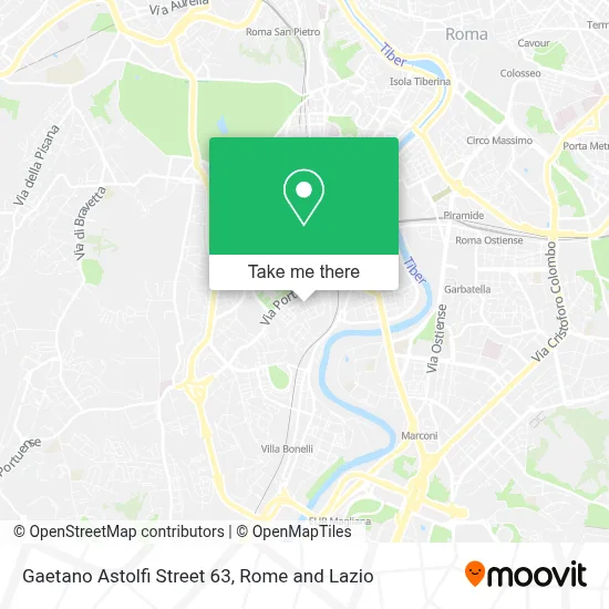 Gaetano Astolfi Street 63 map